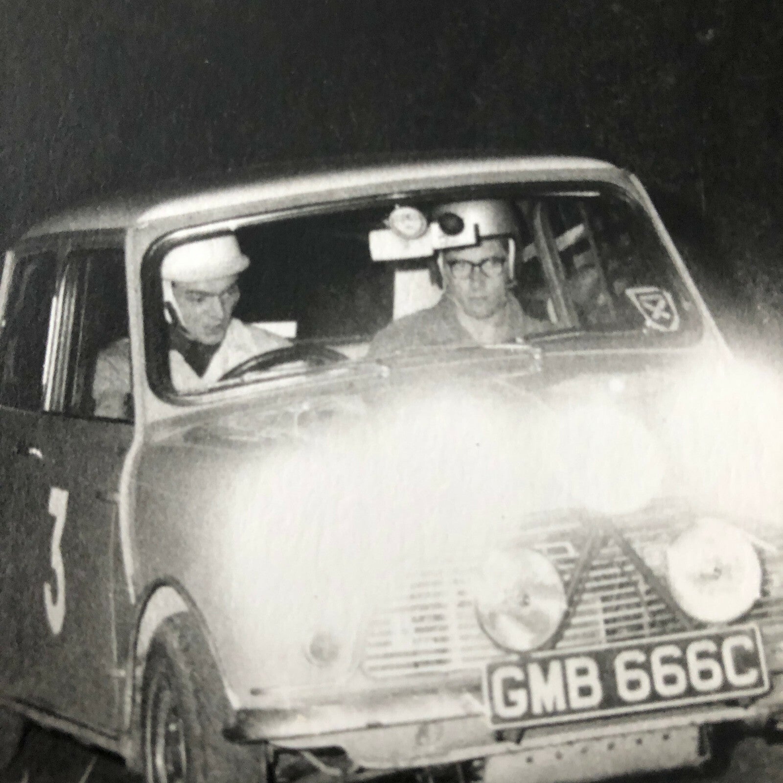 Vintage Austin MINI Racing Car Photo Photograph Print - Rally Rallye Car ? 