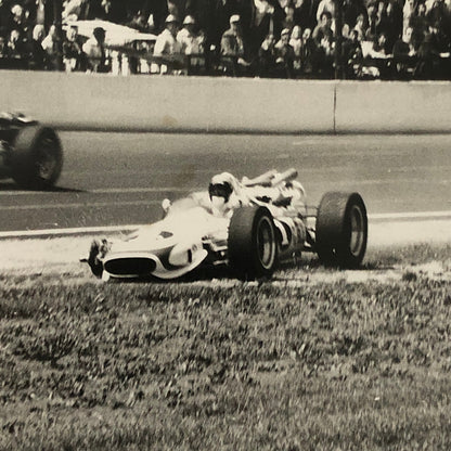 Vintage Indy Indianapolis 500 Racing Photo Photograph Driver Crash Wreck Cars