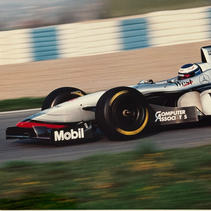 Mika Hakkinen Marlboro McLaren Mercedes Racing Driver Photo Photograph 1997