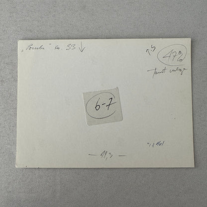 Porsche Racing Car Engine Photo Photograph Print Unidentified