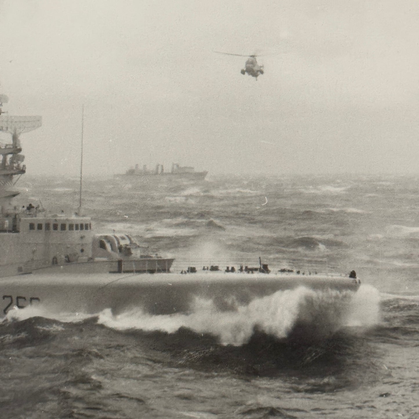 Military Ship Photo Photograph Boat Modern Print  Unidentified