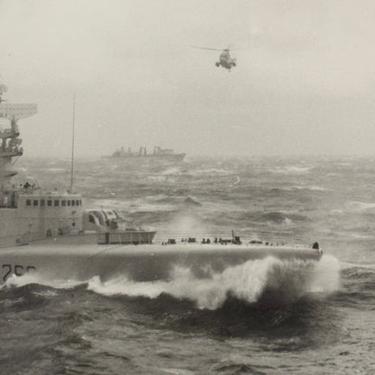 Military Ship Photo Photograph Boat Modern Print  Unidentified