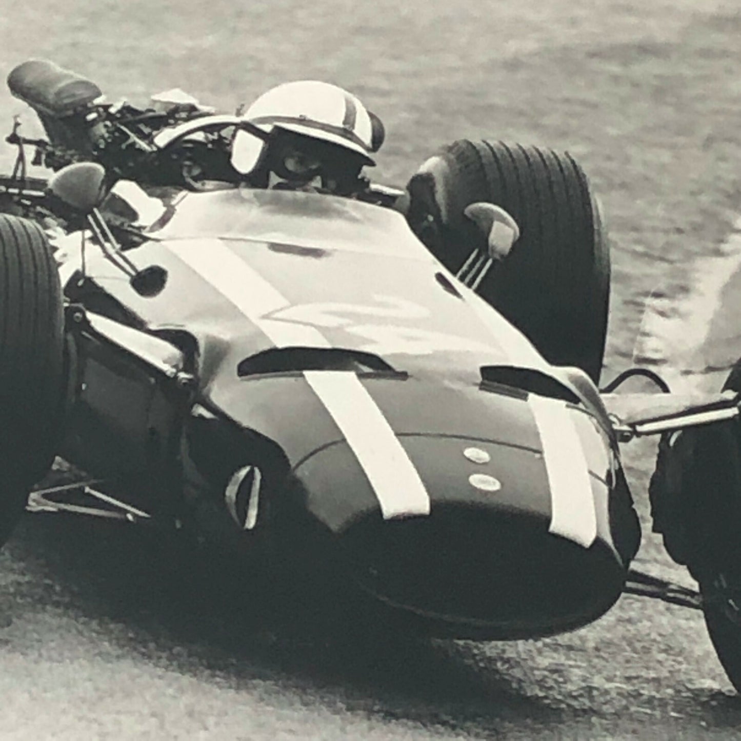 Vintage John Surtees 1966 Dutch Grand Prix Cooper Car Racing Photo Photograph