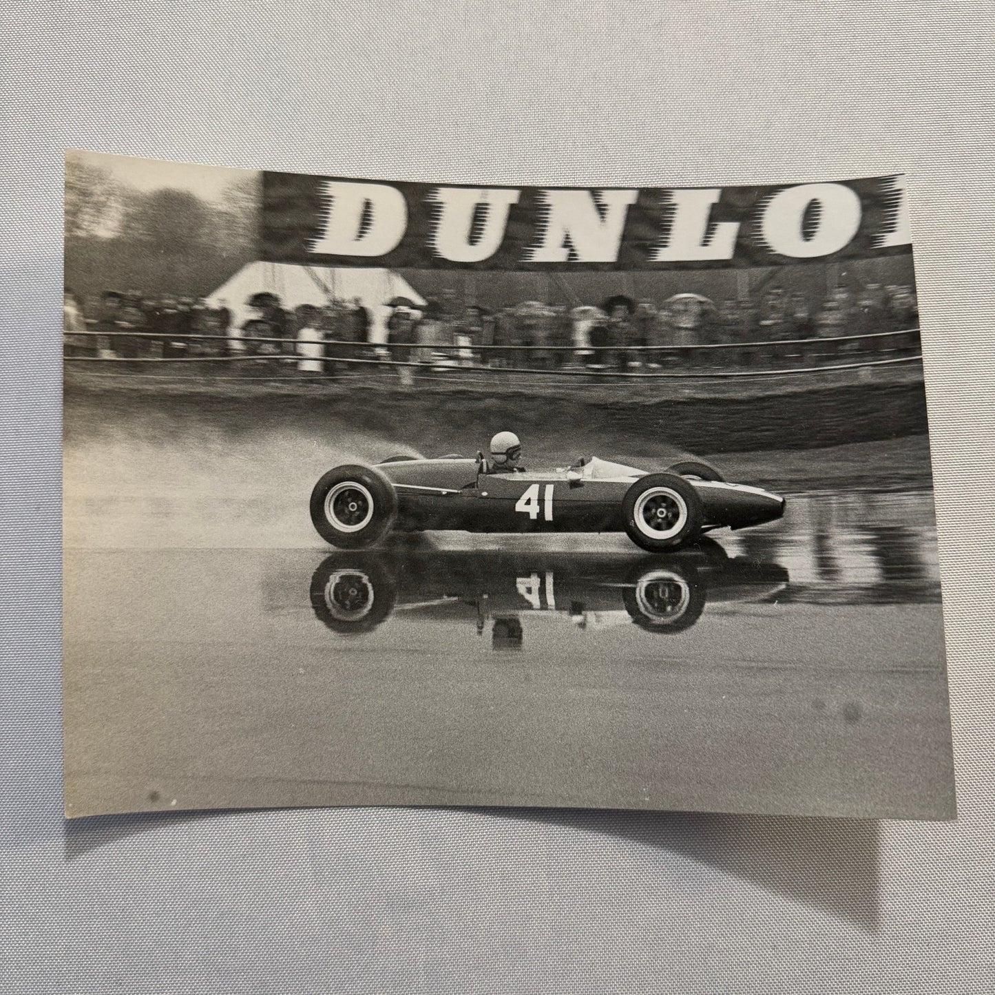 Vintage Racing Photo Photograph Cooper BMC BARC Silverstone 1965 Warwick Banks