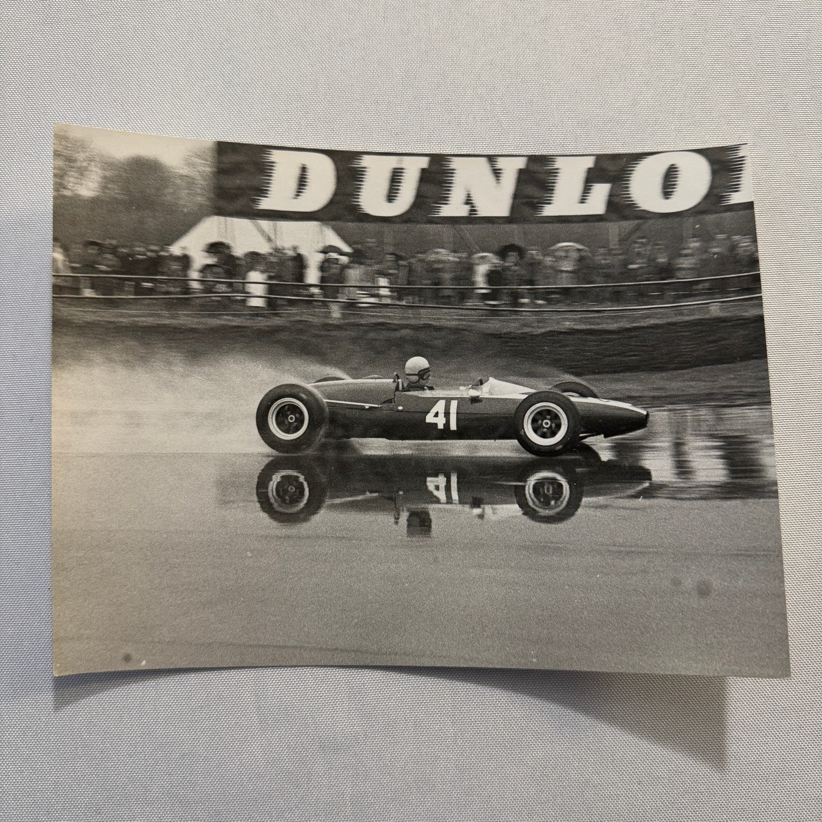 Vintage Racing Photo Photograph Cooper BMC BARC Silverstone 1965 Warwick Banks