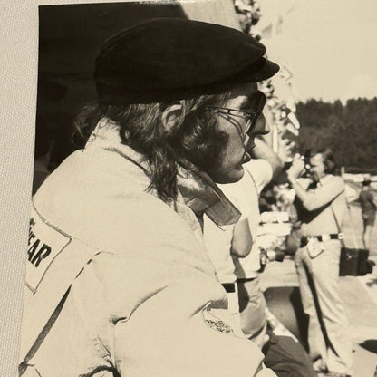 Vintage Racing Photo 1971 Austrian Grand Prix Jackie Stewart Teddy Meier