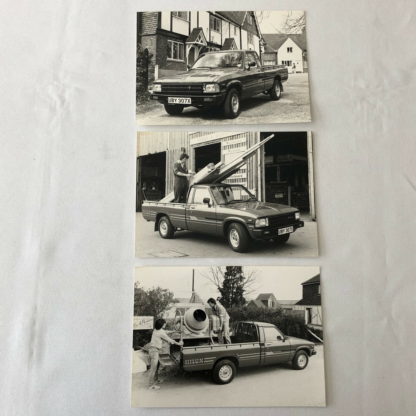 Vintage 1982 Toyota Hilux 4x2 Pickup Truck Press Photo Photograph Lot of 3
