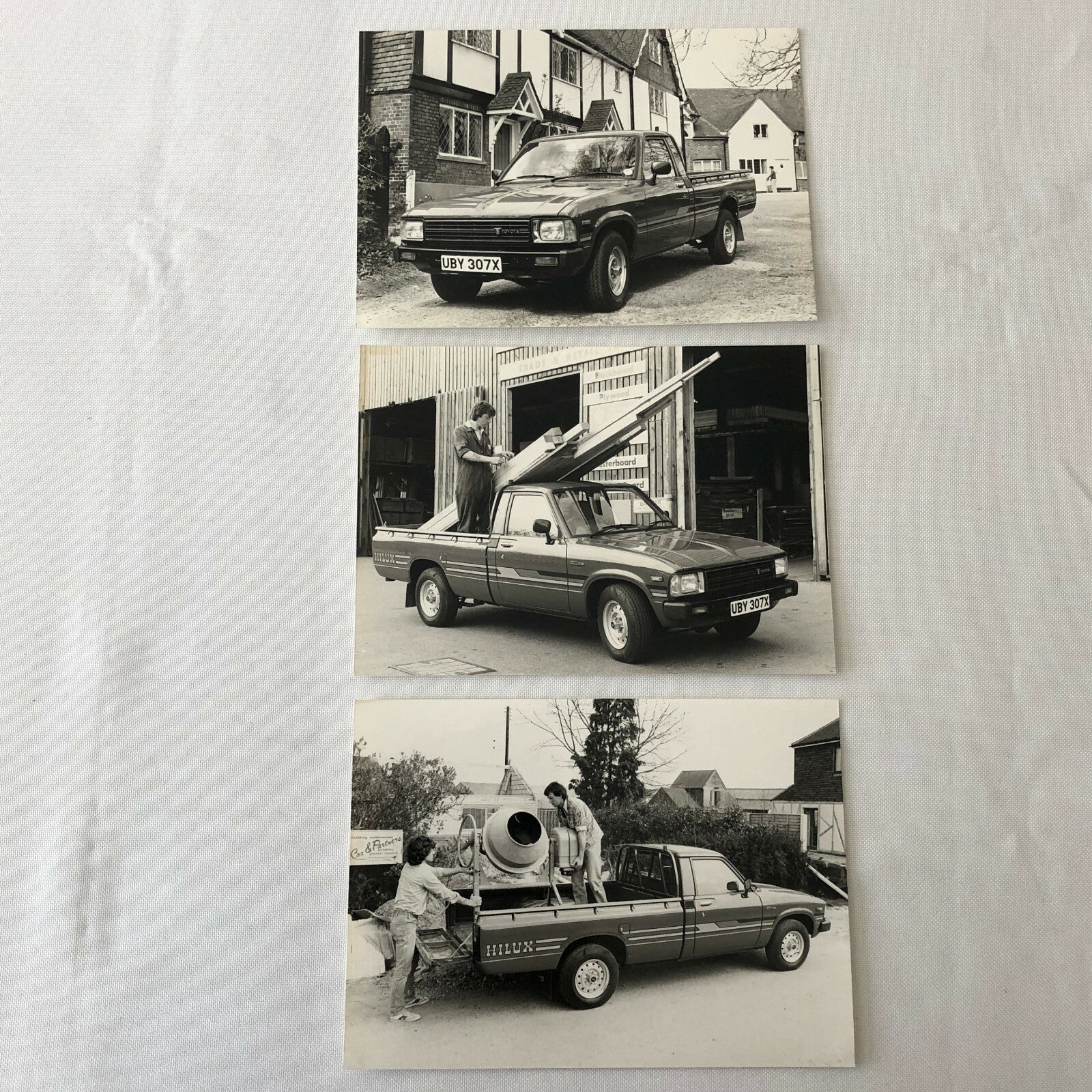 Vintage 1982 Toyota Hilux 4x2 Pickup Truck Press Photo Photograph Lot of 3