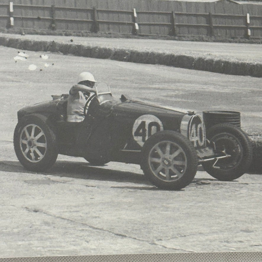 Vintage Bugatti Racing Car Photo Photograph Print