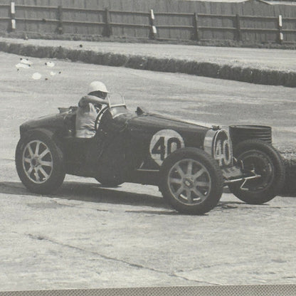 Vintage Bugatti Racing Car Photo Photograph Print