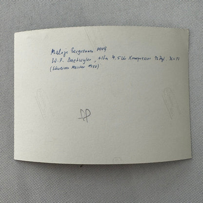 Vintage Alfa Romeo Racing Photo Hill Climb 1949 Walter P Daetwyler Photograph