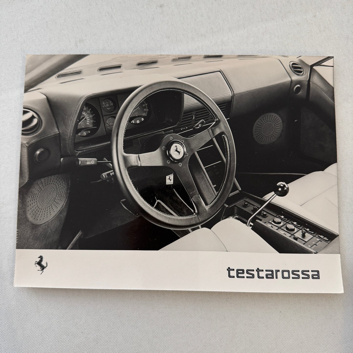 Ferrari Testarossa Car Interior Factory Press Photo Photograph Print