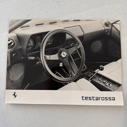 Ferrari Testarossa Car Interior Factory Press Photo Photograph Print