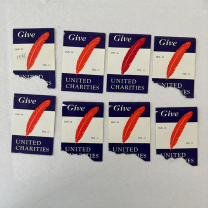Give United Charities Charity Vintage Label Lot 40x 1941