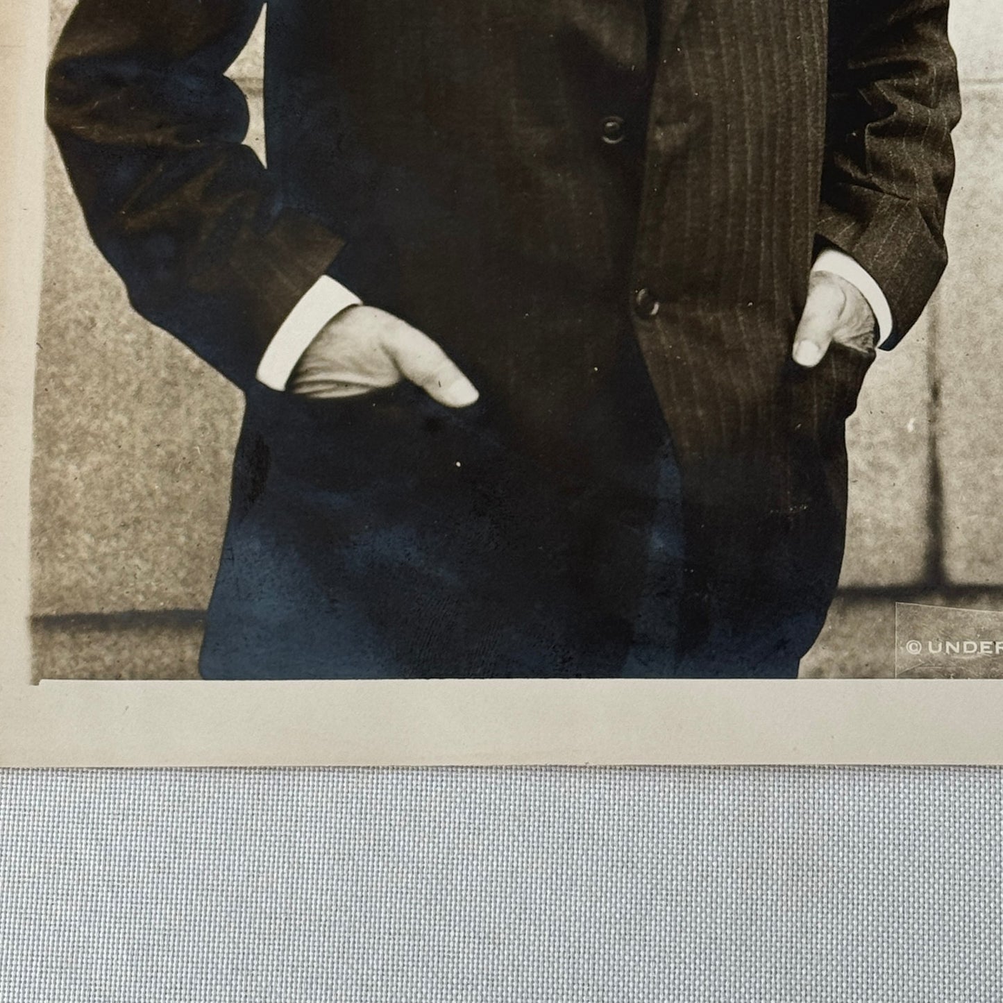 Press Photo Photograph Print Underwood & Underwood Unidentified Man Mellon ?