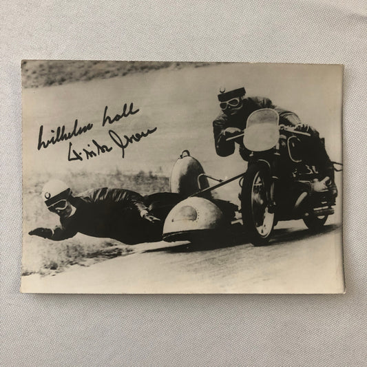 Vintage Motorcycle Sidecar Racing Photo photograph Germany Side Car