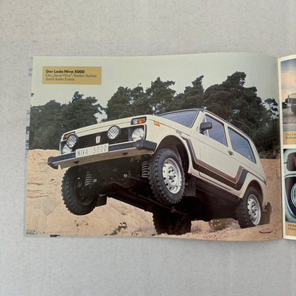 Lada Niva Car Sales Brochure Catalog Niva UT Niva E Niva 5000 C 5000C GERMAN