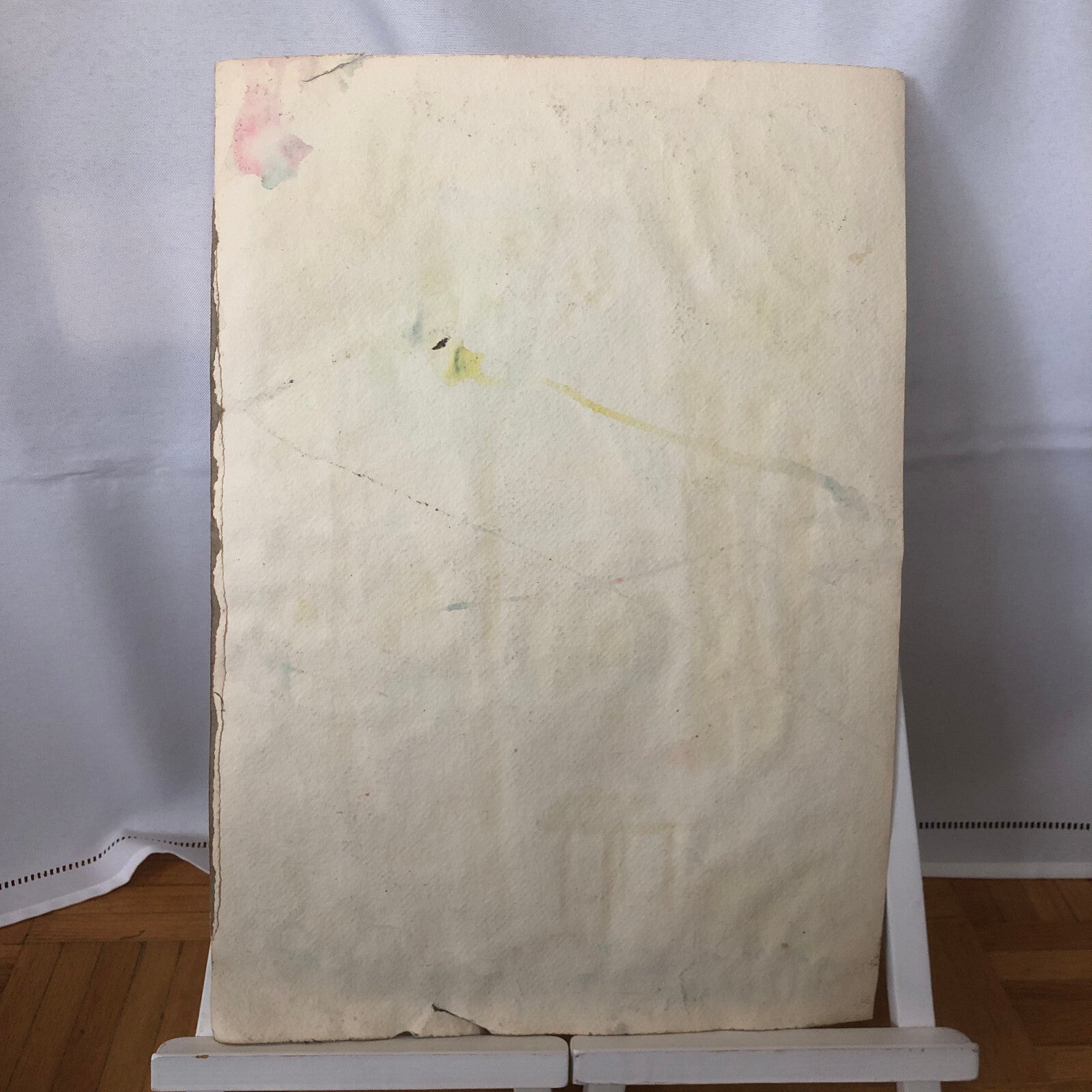 Vintage Painting Art Artwork Trees Hammock Chair Artist Arthur E Sudler