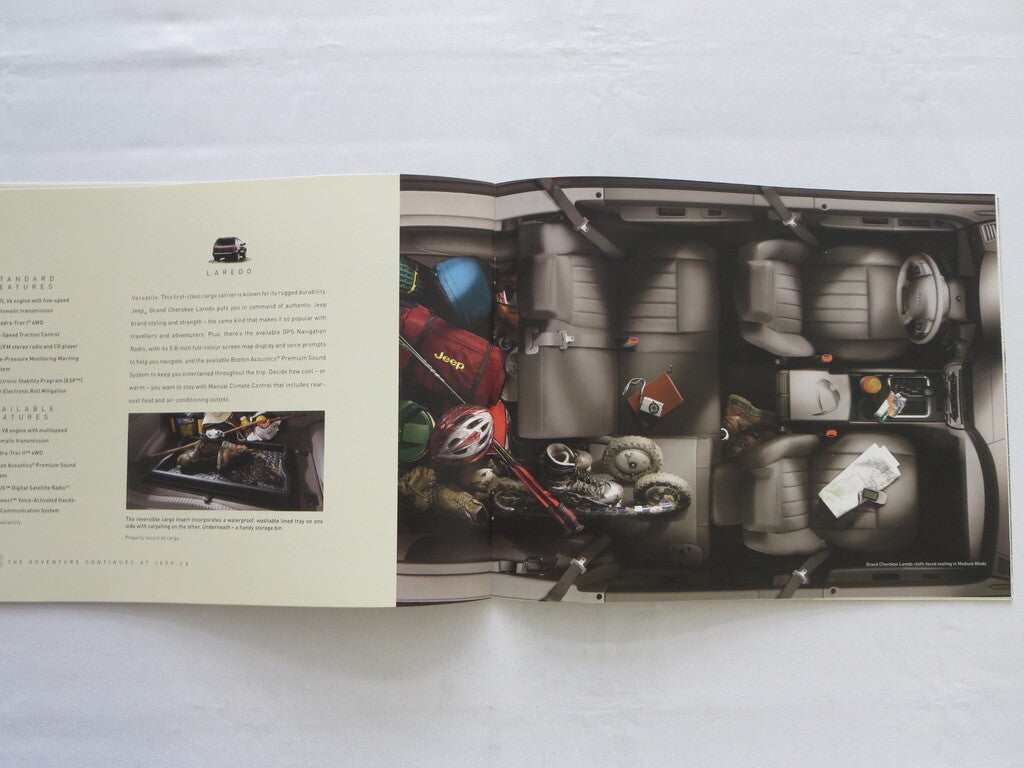 2006 Jeep Grand Cherokee Sales Brochure Laredo Limited Overland SRT8