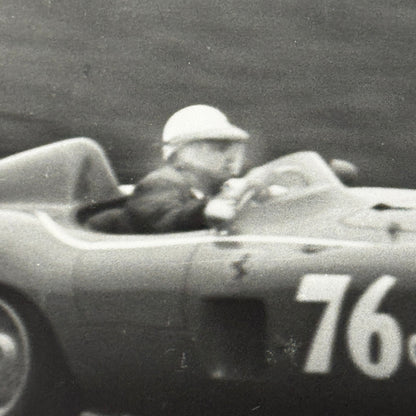 Ferrari Racing Photo Photograph Motorsport Race Vintage Image Modern Print