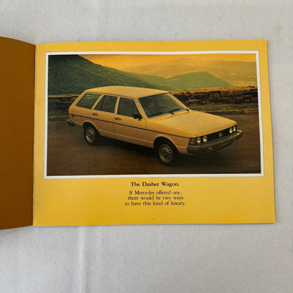 Volkswagen Dasher Car Sales Brochure Catalog Advertising VW Station Wagon Hatch