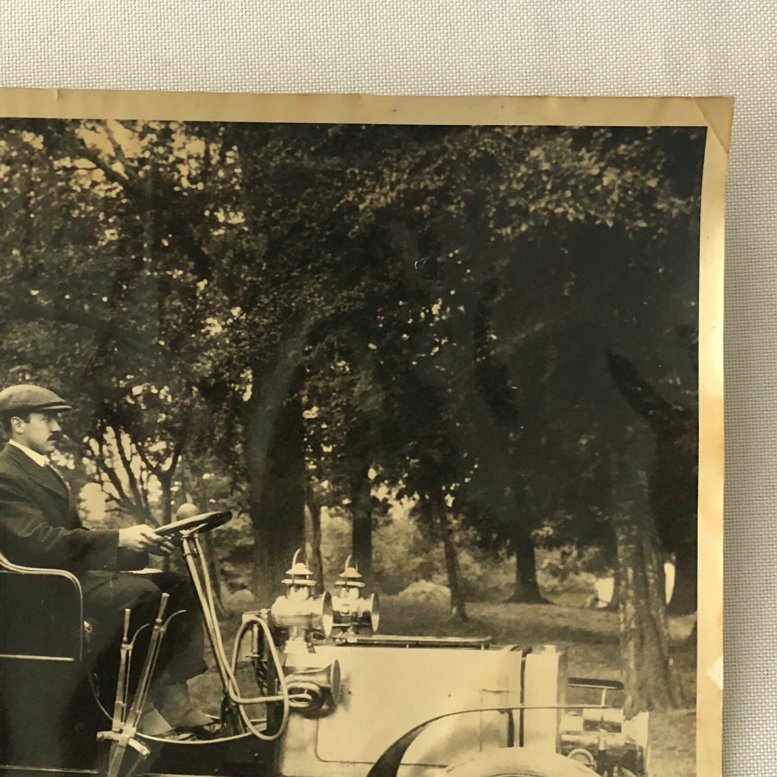 Vintage Photograph Photo Early Antique Car with Driver