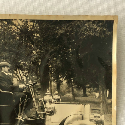 Vintage Photograph Photo Early Antique Car with Driver