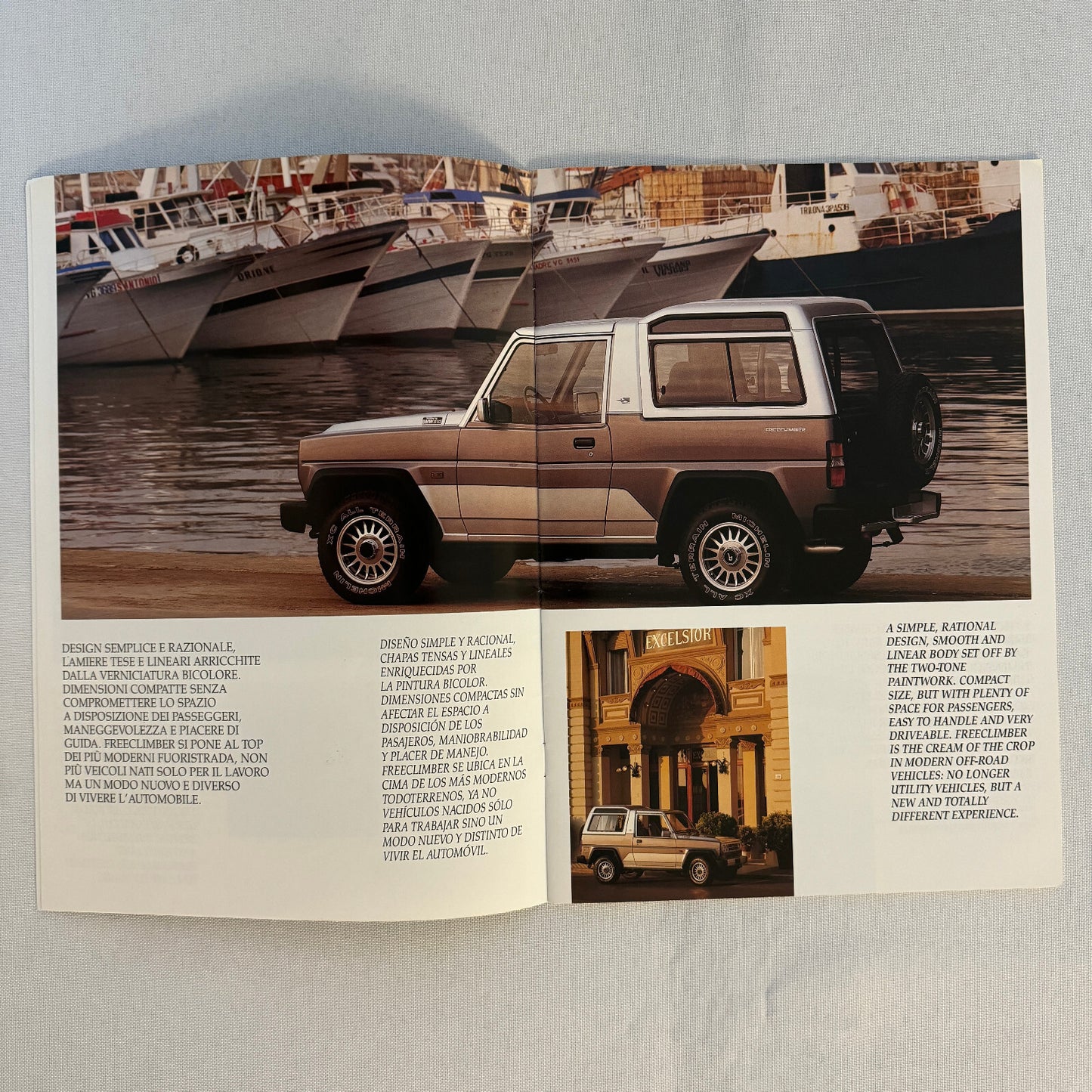 1991 Bertone Freeclimber SUV Sales Brochure BMW Engine Bertone Free Climber