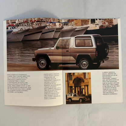 1991 Bertone Freeclimber SUV Sales Brochure BMW Engine Bertone Free Climber