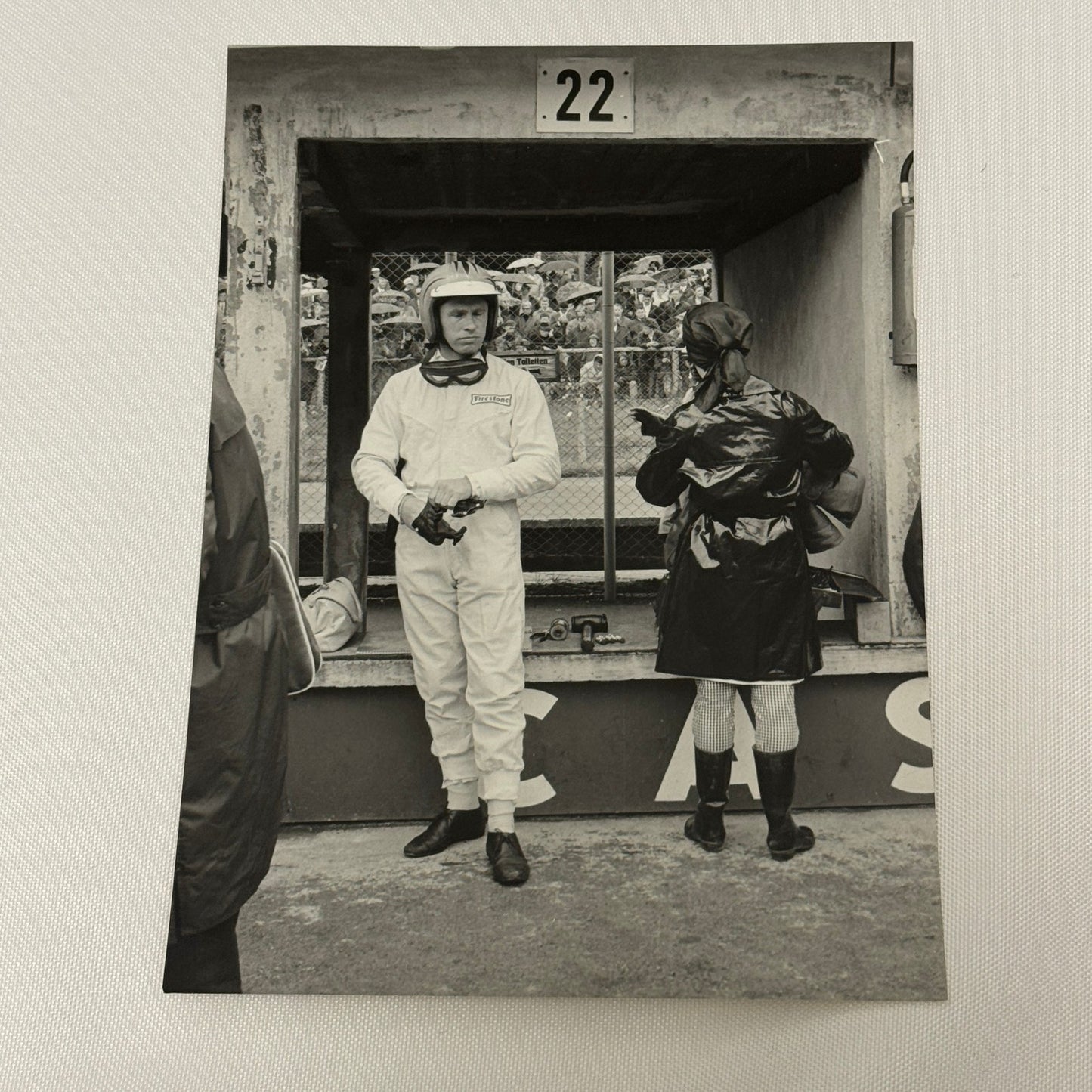 Vintage Racing Photo Mike Spence 1966 German Grand Prix Race Motorsport