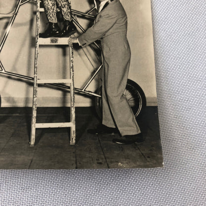 Circus Clown Performer on Bicycle Bike Photograph Photo Berlin Germany