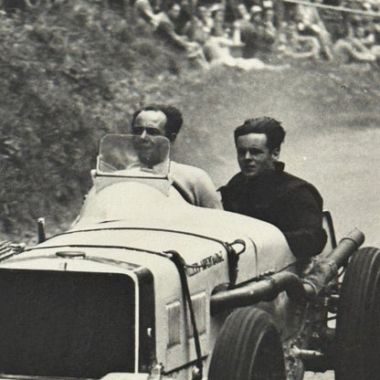 Vintage Racing Photo Vauxhall Villiers Car Raymond Mays Shelsley Walsh