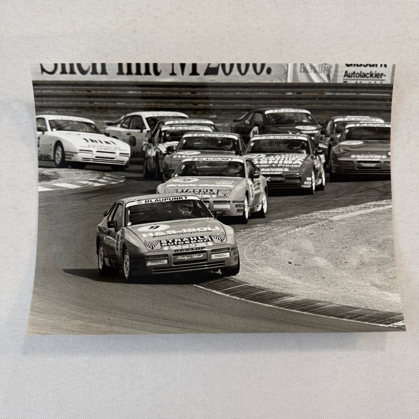 Porsche 944 Turbo Cup Racing Factory Press Photo Photograph Vintage German