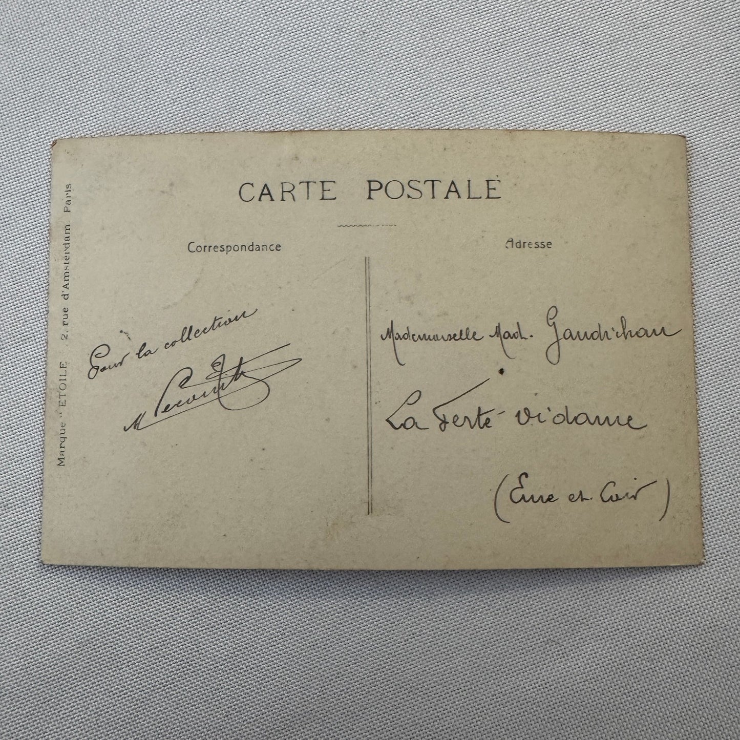 Vintage Zeppelin Airship Dirigible Real Photo Postcard RPPC French Le Temps