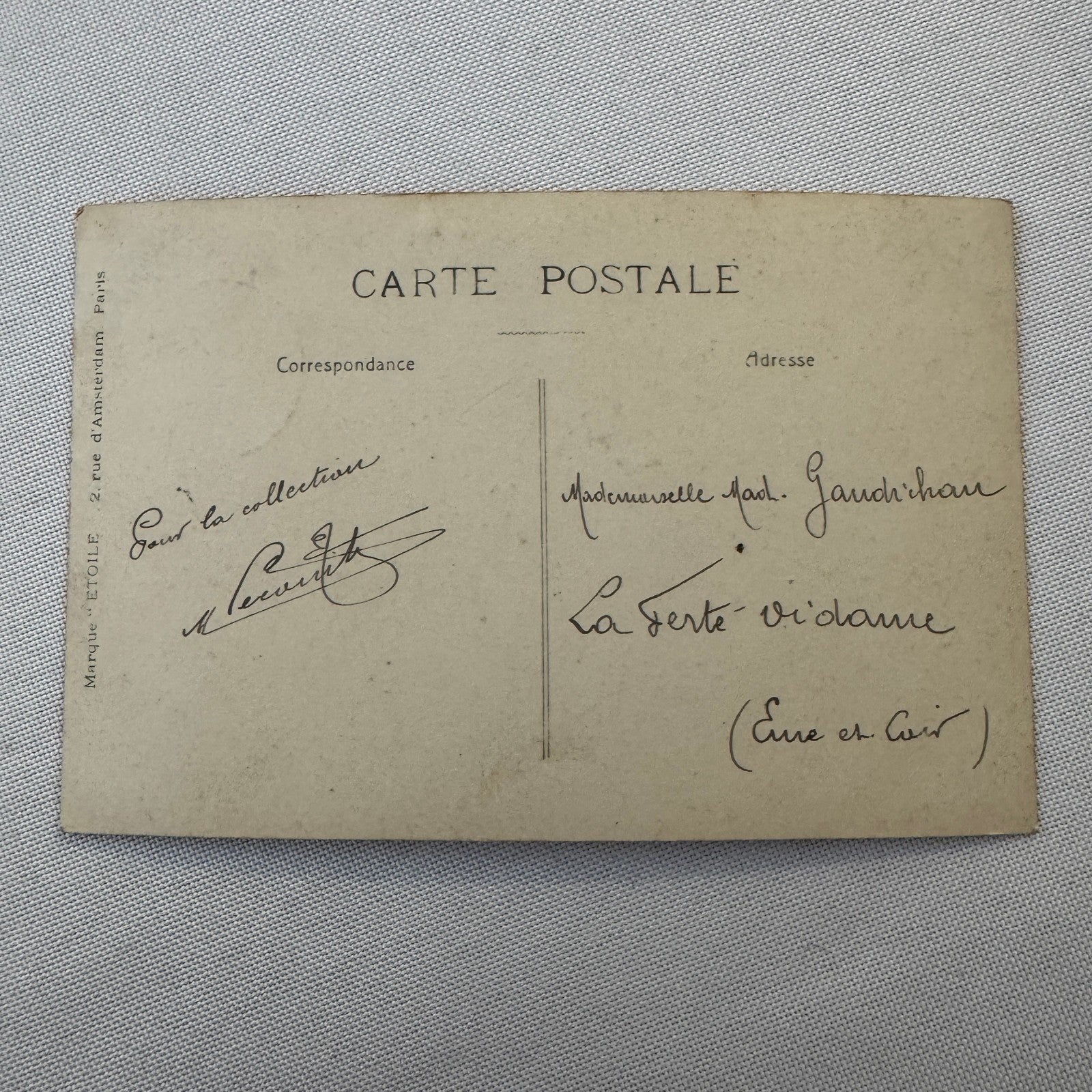 Vintage Zeppelin Airship Dirigible Real Photo Postcard RPPC French Le Temps