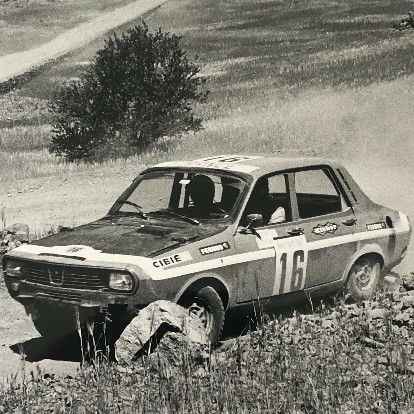 Vintage Rally Racing Photo Photograph 1974 Rallye du Maroc Competitor Car