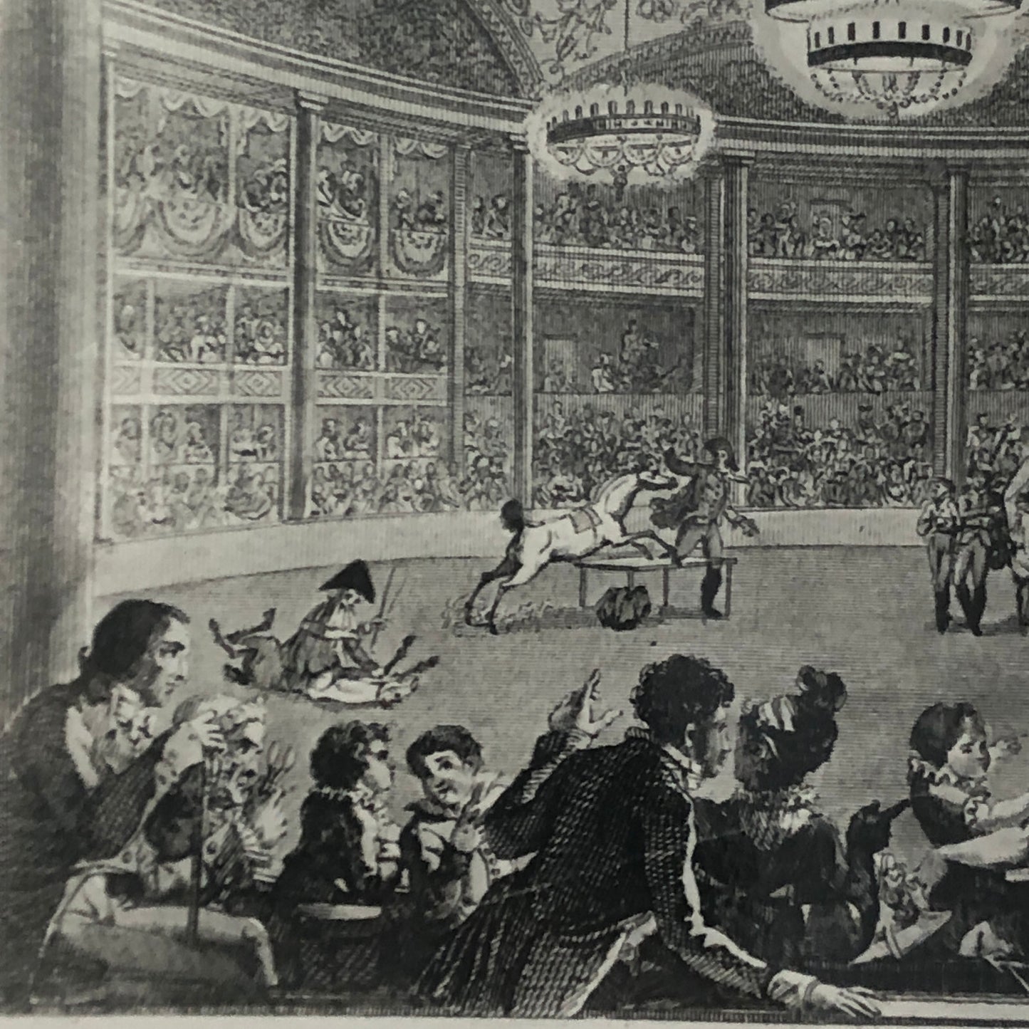 Vintage Photograph of French Circus Poster or Postcard Illustrations Photo