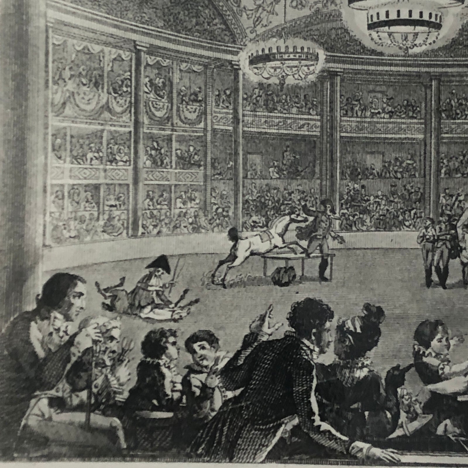 Vintage Photograph of French Circus Poster or Postcard Illustrations Photo