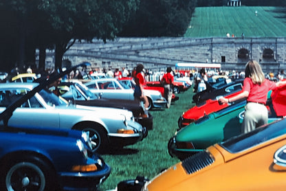 Porsche 911 Car Show 35mm Photo Slide Vintage 1981