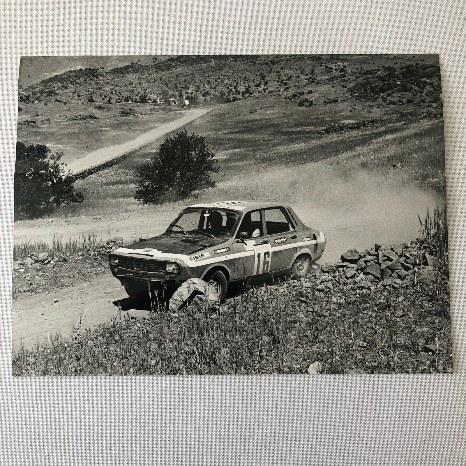 Vintage Rally Racing Photo Photograph 1974 Rallye du Maroc Competitor Car
