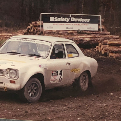 Vintage Ford Rally Car Photo Photograph Print - 1998 Historic Challenge 