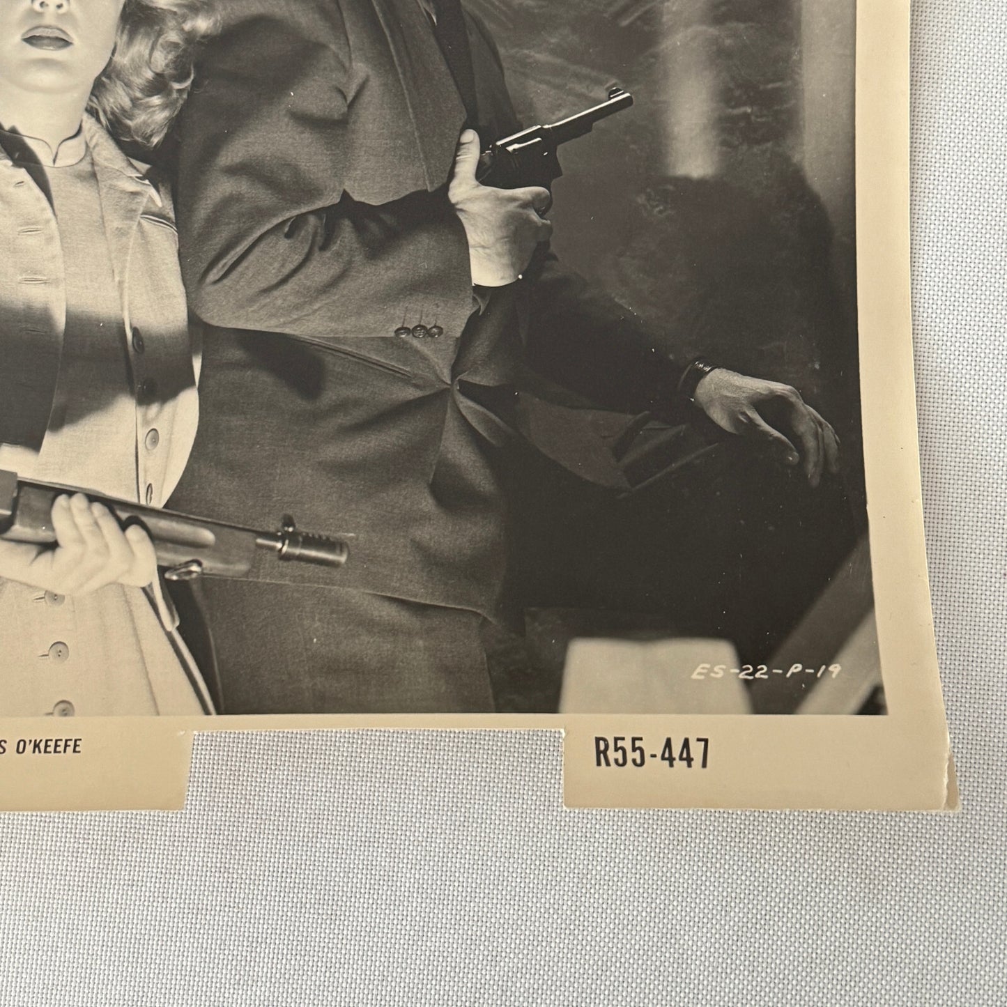 Vintage Movie Film Press Photo Photograph Walk a Crooked Mile Dennis O'Keefe