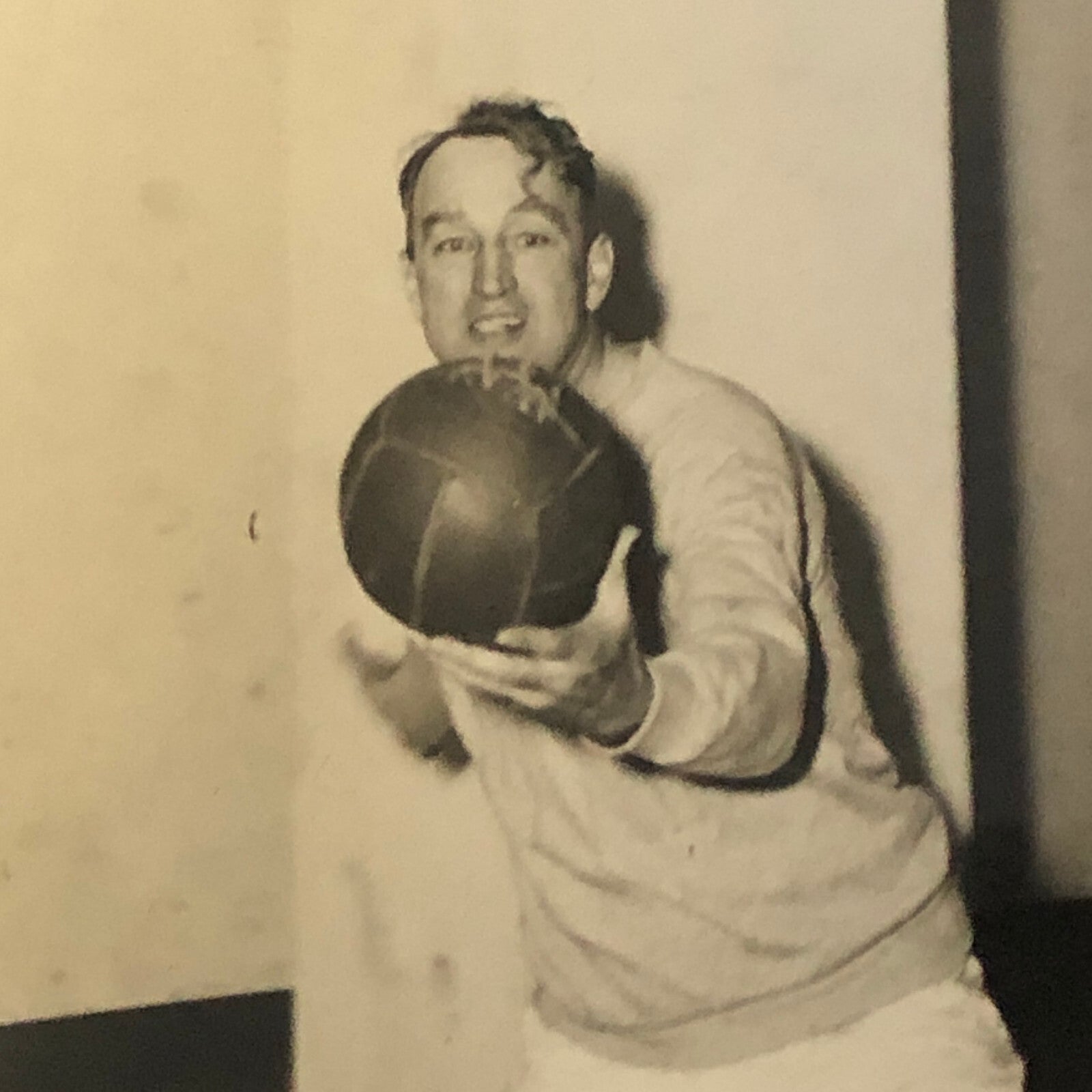 Press Photo Photograph James A Mead Democratic Representative Playing Handball