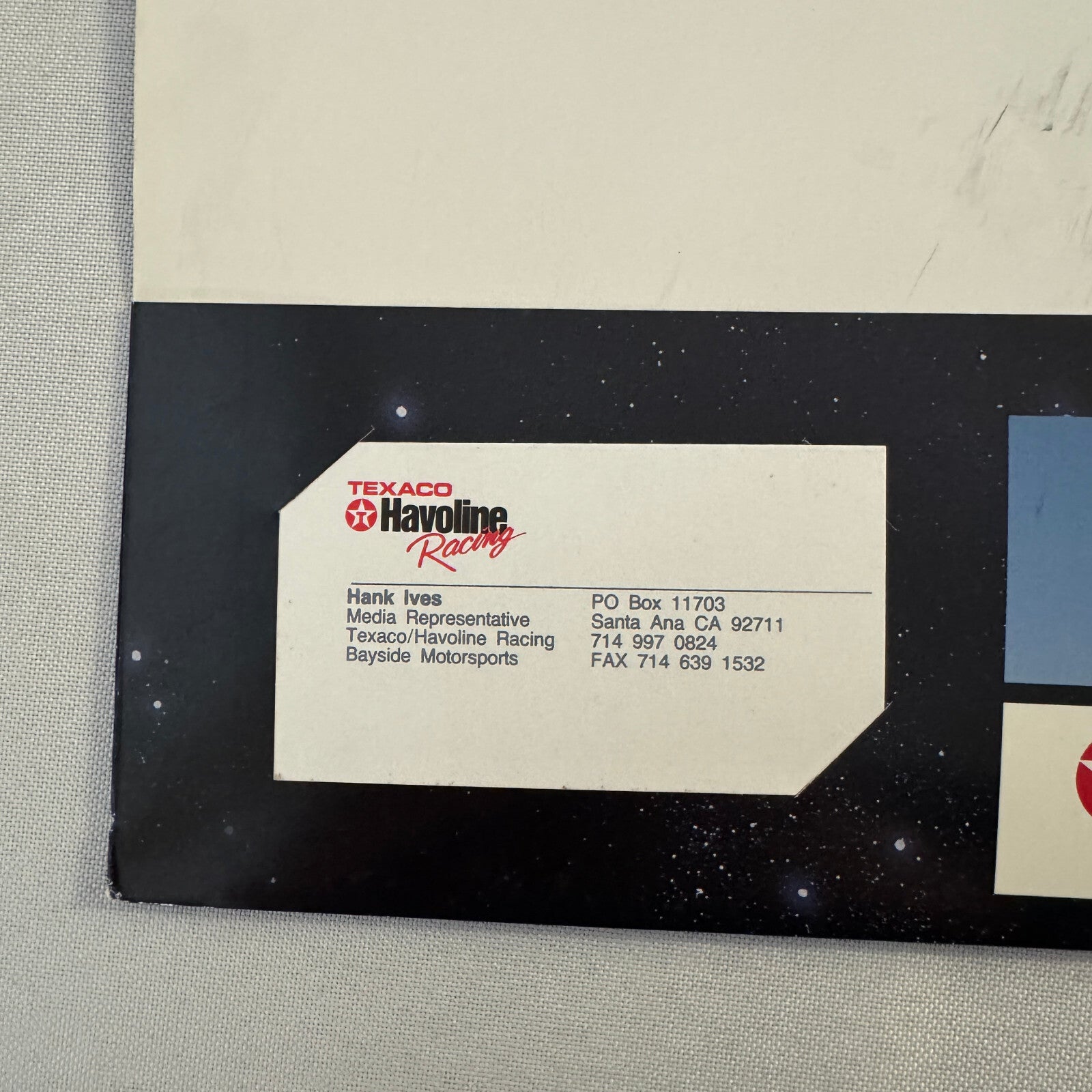 1990 Texaco Racing Team Indy CART Press Kit Brochure Photos Dominic Dobson