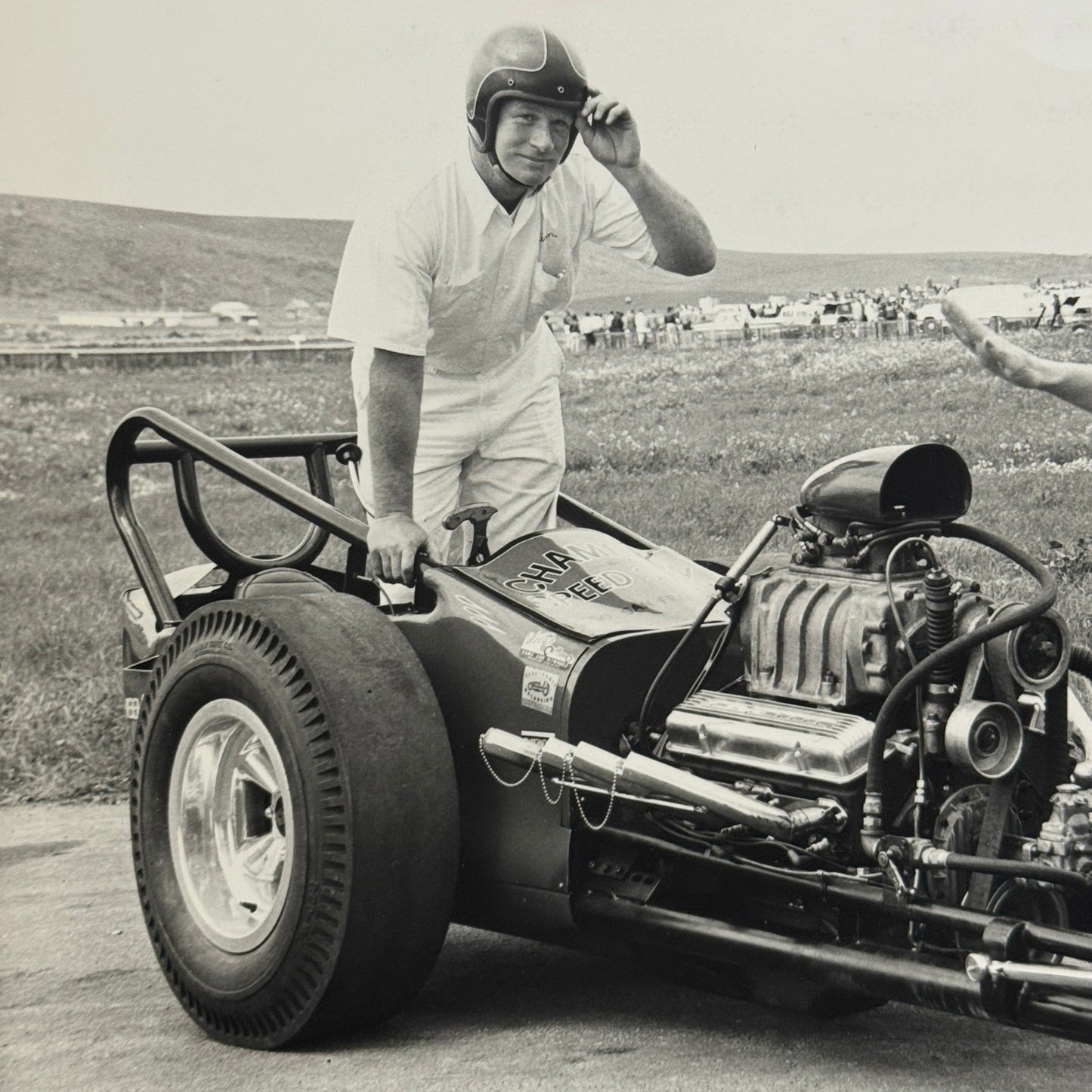 Vintage Drag Racing Photo Photograph Dragster Hot Rod Driver