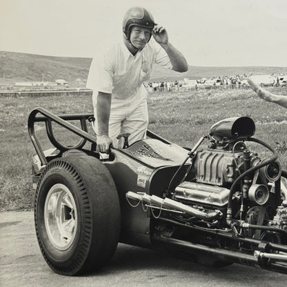Vintage Drag Racing Photo Photograph Dragster Hot Rod Driver