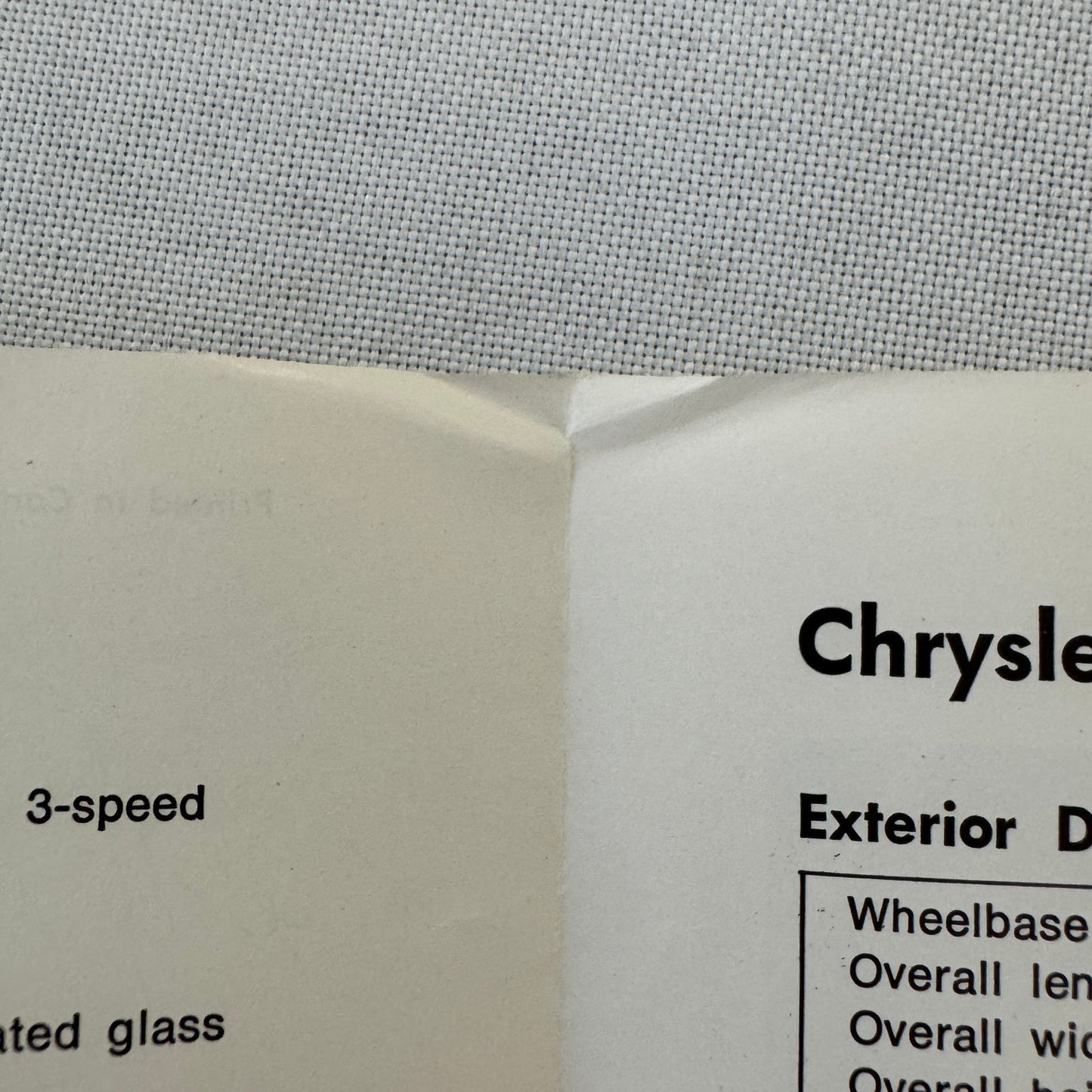 1976 Chrysler Cordoba Car Sales Brochure Catalog Advertising