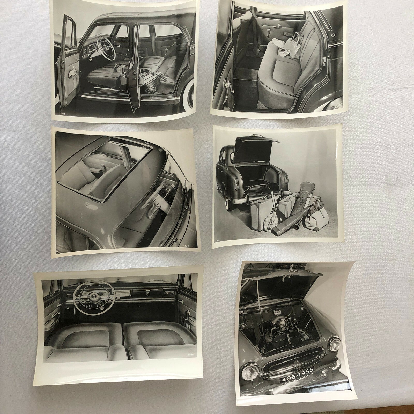 Vintage Peugeot 403 Car Automobile Photo Photograph Print Lot of 6