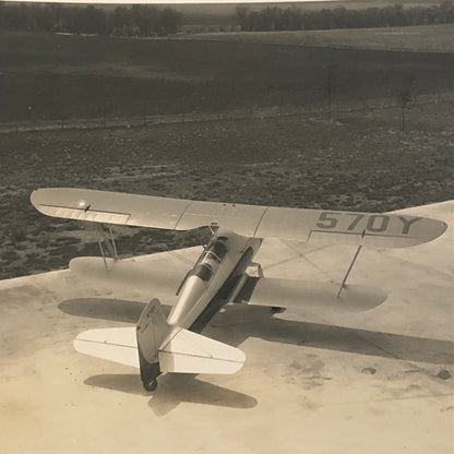 Vintage Aircraft and Standard Oil Fuel Truck Photo Photograph Plane Max Karant