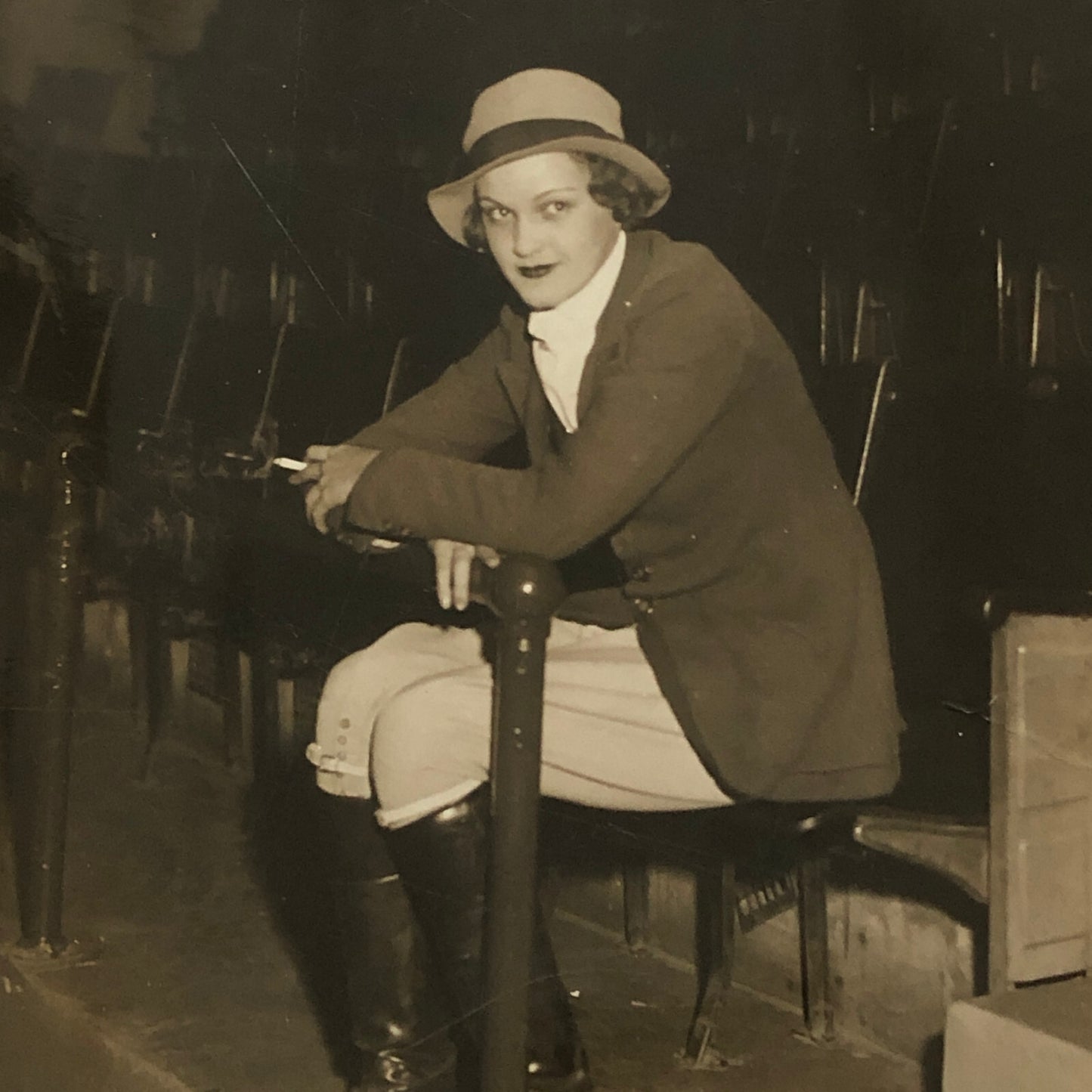 Press Photo Photograph Beautiful Woman at Horse Show Madison Square Garden NY